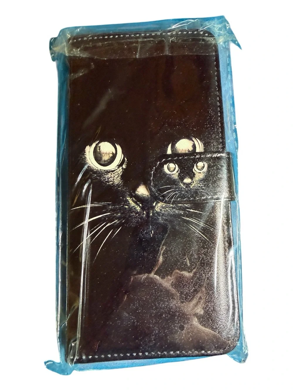 NWOT Black Cat Print Phone Wallet Case for A21